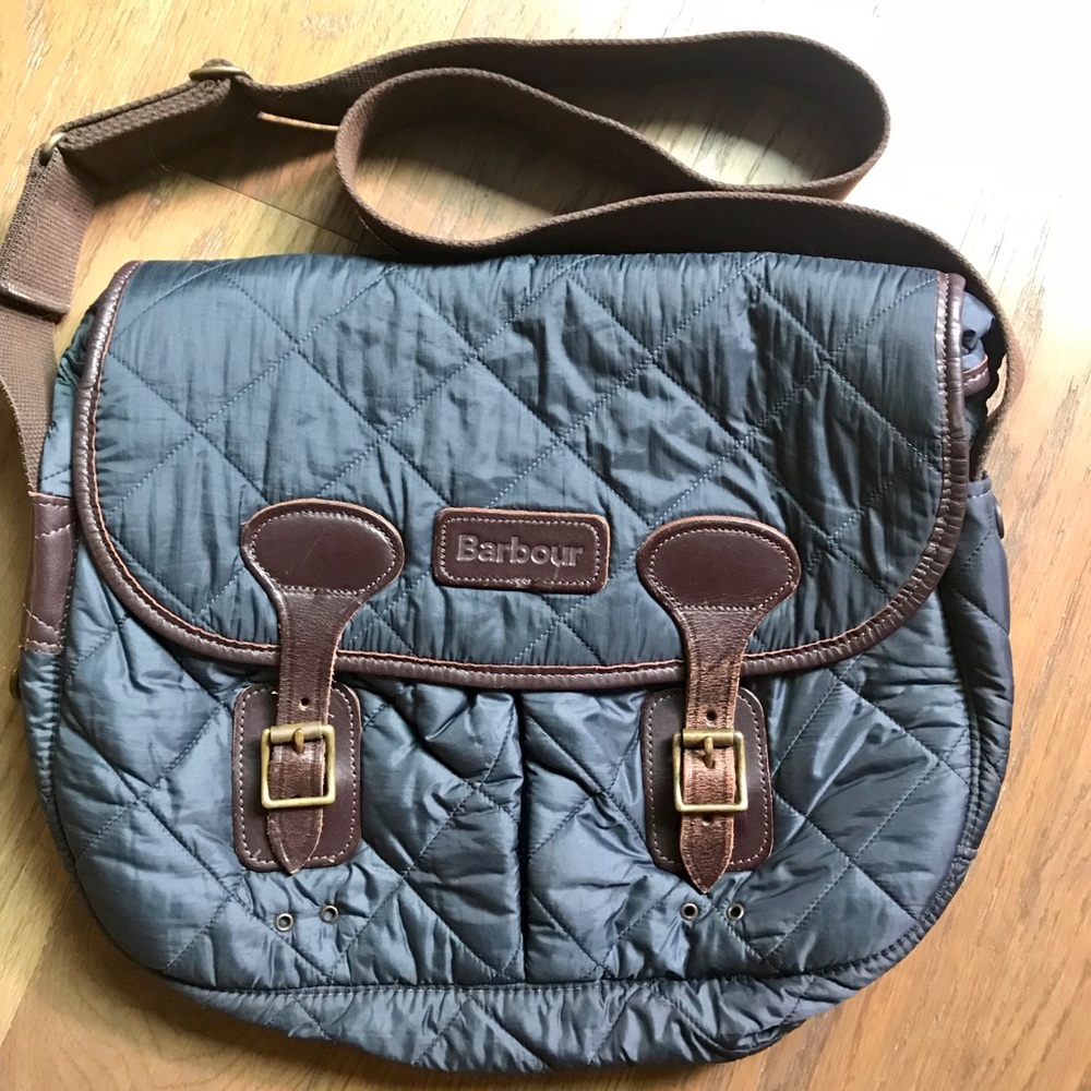 SALE! Barbour Quilted Nylon Tarras Bag